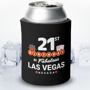 Las Vegas Birthday Party - 21st Birthday In Vegas Can Cooler