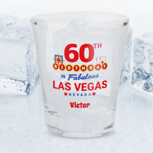 Las Vegas Birthday Party - 60th Birthday Shot Glass