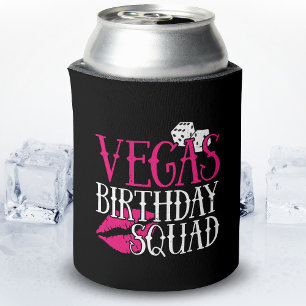 Las Vegas Birthday Party Group Gift Vegas Squad Can Cooler