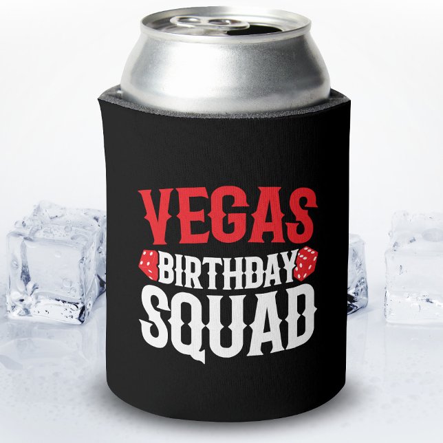 Las Vegas Birthday Party - Matching Vegas Squad Can Cooler (Creator Uploaded)