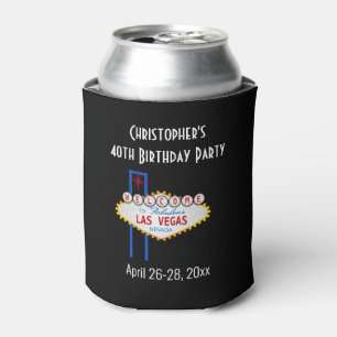 Las Vegas Birthday Party Trip Favour Can Cooler