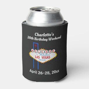 Las Vegas Birthday Party Trip Favour Can Cooler