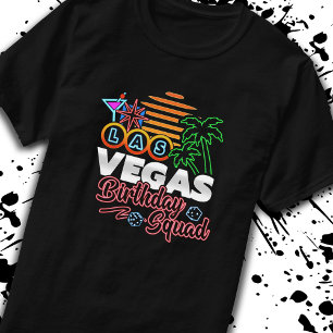 Las Vegas Birthday - Vegas Birthday Squad T-Shirt