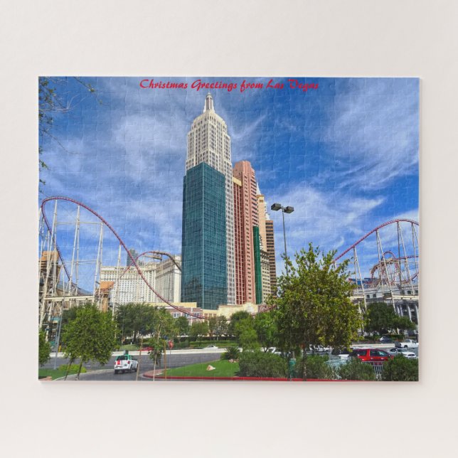 Las Vegas Boulevard Nevada.Christmas Greetings Jigsaw Puzzle (Horizontal)
