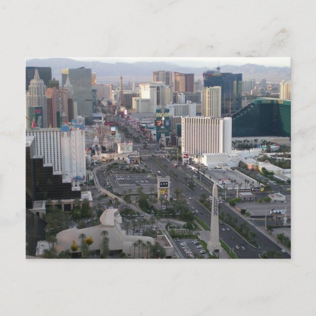 Las Vegas Boulevard Strip Postcard (Front)