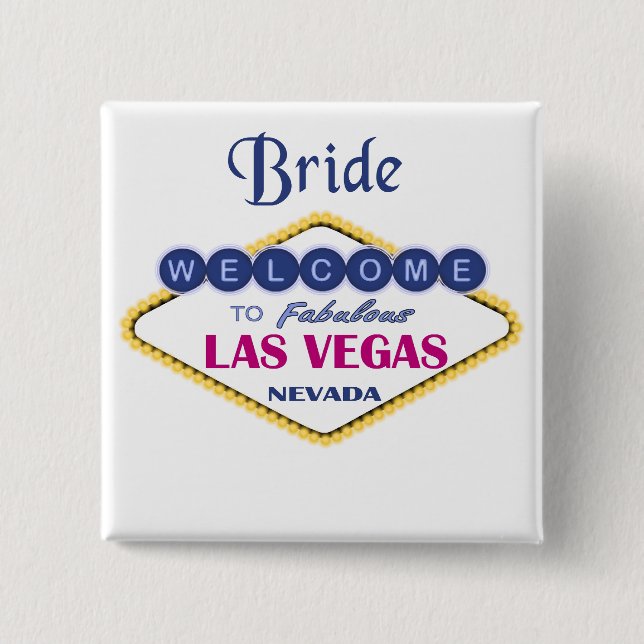 Las Vegas Bride Button (Front)