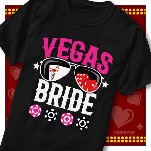 Las Vegas Bride Casino Cute Bachelorette Party T-Shirt
