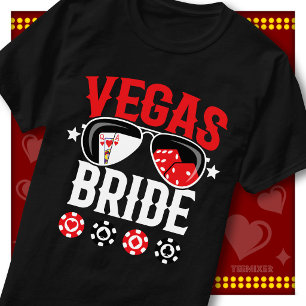 Las Vegas Bride Casino Dice Bachelorette Party T-Shirt