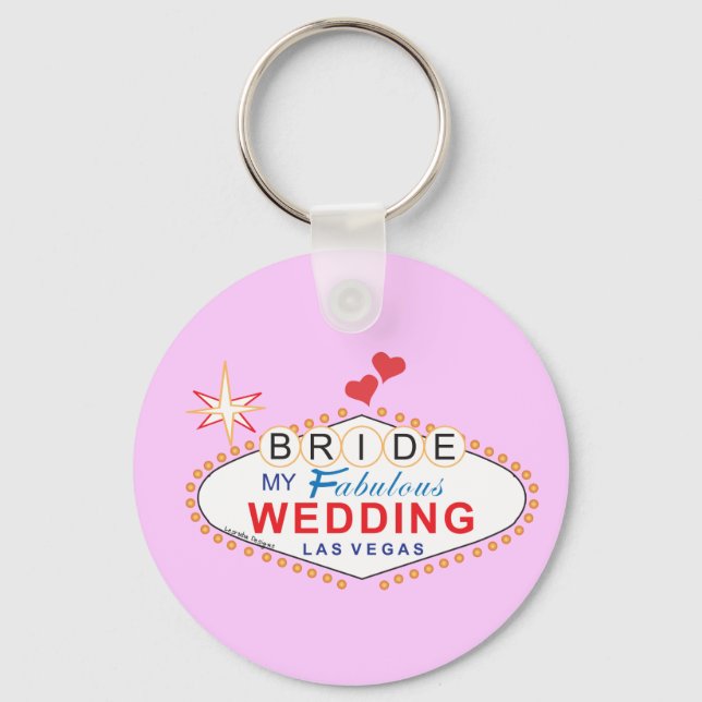 Las Vegas Bride Keychain (Front)