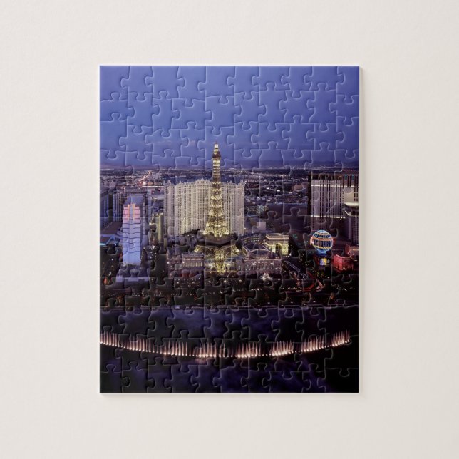 Las Vegas by Night 3 Jigsaw Puzzle (Vertical)