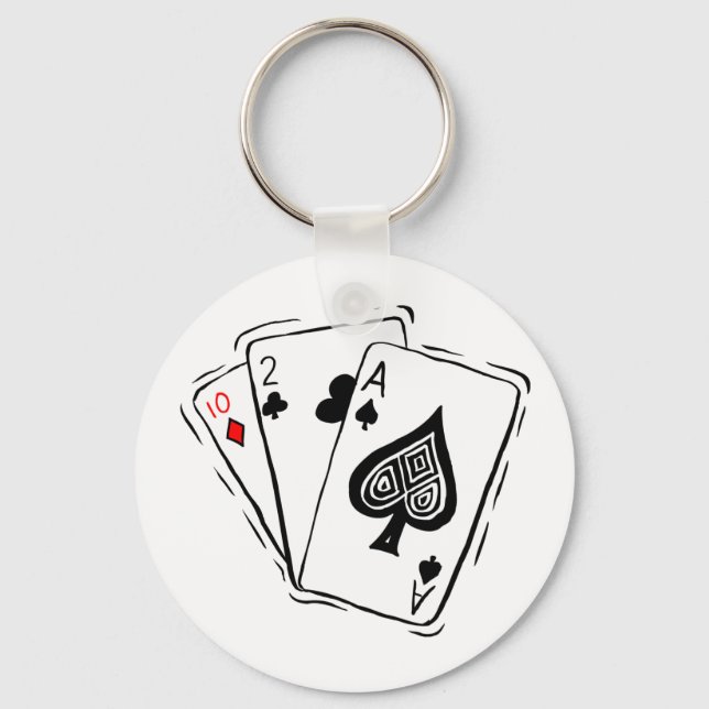 Las Vegas Card Deck Keychain (Front)
