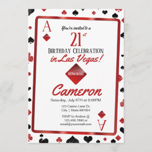 Las Vegas Casino 21e anniversaire   Costume carte