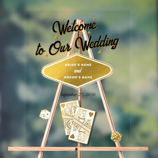 Las Vegas Casino Destination Wedding Gold (Neutre)