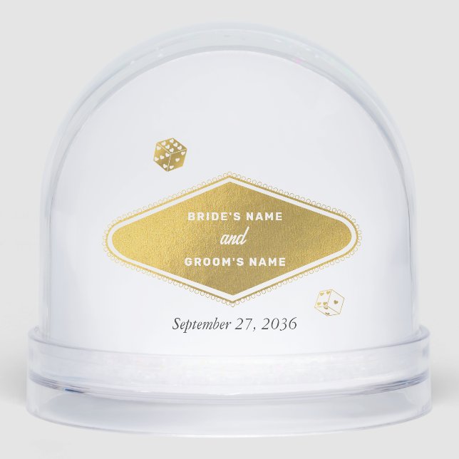 Las Vegas Casino Destination Wedding Gold White  (Avant)