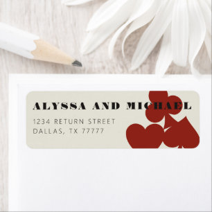 Las Vegas Casino Faire-part de mariage Adresse de