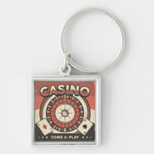 Las Vegas Casino Roulette Wheel Keychain
