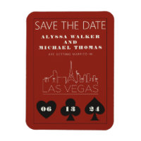 Las Vegas Casino Skyline Wedding Save The Date