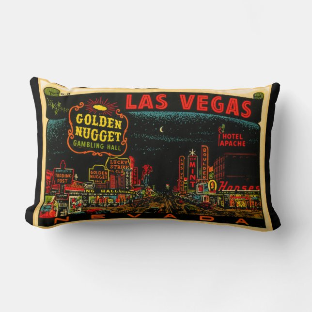Las Vegas Casino Strip Lumbar Coussin (Recto)
