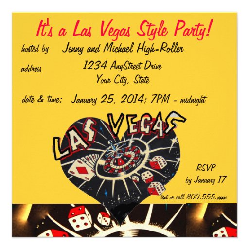 Vegas Style Invitations 2