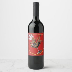 Las Vegas Casino Theme  personalized wine label