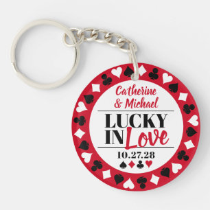 Las Vegas Casino Wedding Favour Keychain