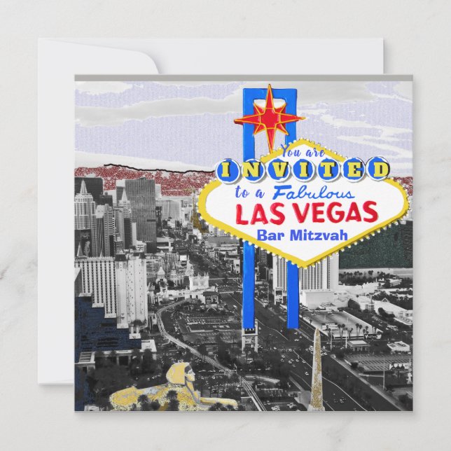 Las Vegas Celebration Invitation personalized sign (Front)