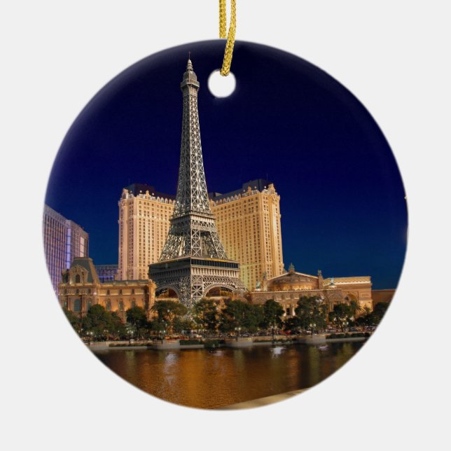 Las vegas ceramic ornament (Front)