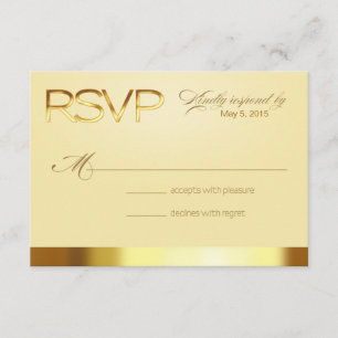 Las Vegas chanceux en or/sable de l'amour RSVP