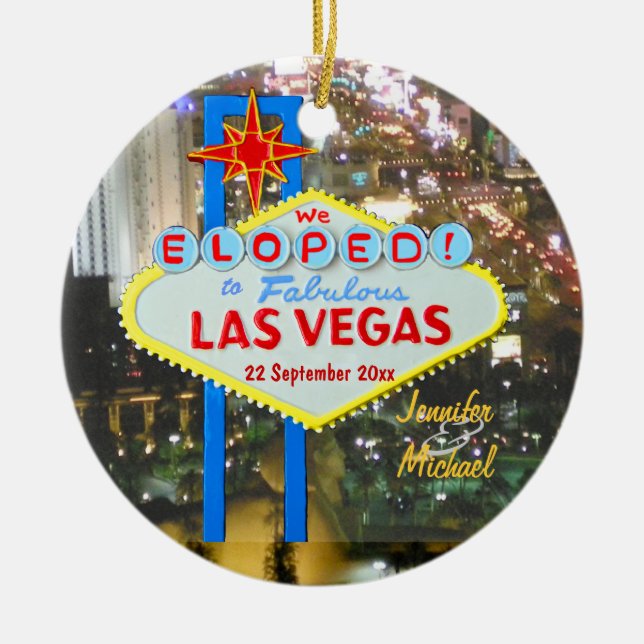 Las Vegas Christmas Ornament (Front)