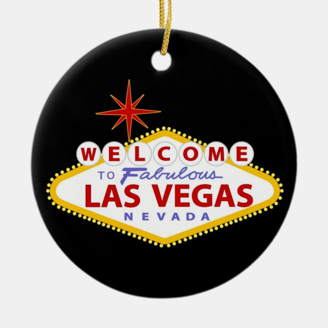 Las Vegas Christmas Ornament (Front)