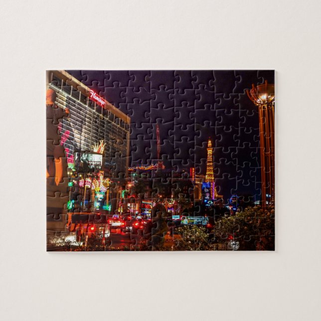 Las Vegas City Lights Jigsaw Puzzle (Horizontal)