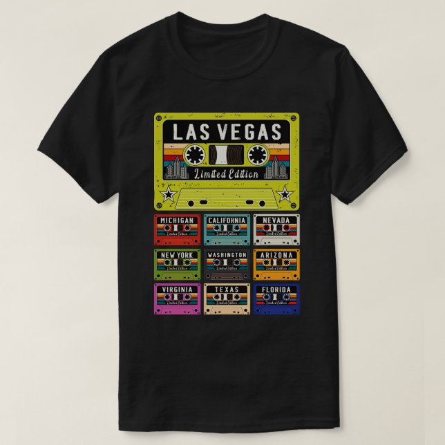 Las Vegas City retro T-Shirt (Design Front)