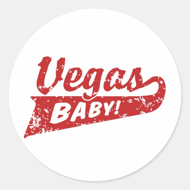 Las Vegas Classic Round Sticker (Front)