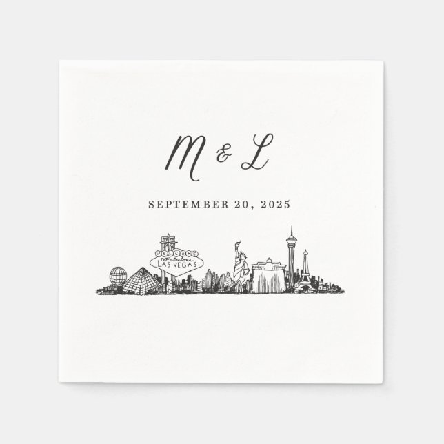 Las Vegas Cocktail Napkins (Front)