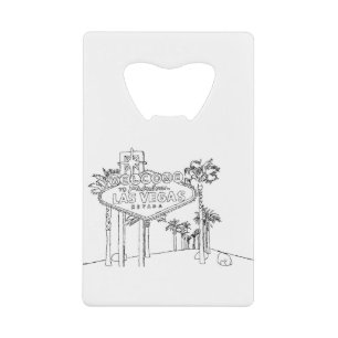 Las Vegas Credit Card Bottle Opener