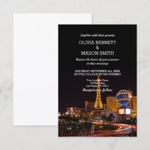 Las Vegas Destination Mariage Invitation