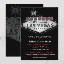 Las Vegas Destination Wedding Invitation