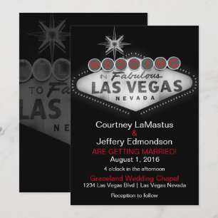 Las Vegas Destination Wedding Invitation