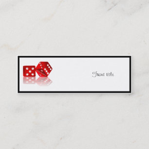 Las Vegas Dice Mini Business Card