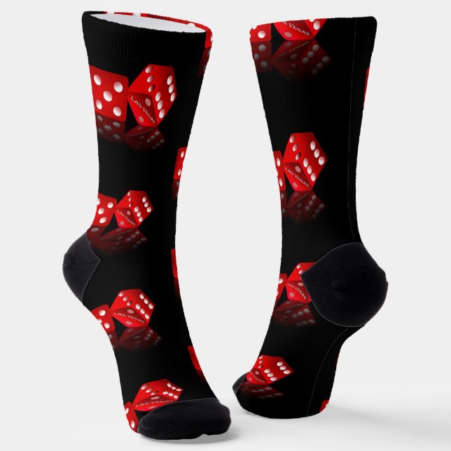 Las Vegas Dice Socks (Angled)