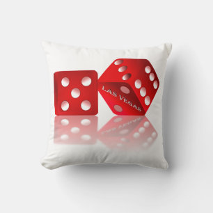 Las Vegas Dice Throw Pillow