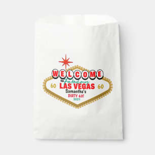Las Vegas Dirty Birthday Party Custom Matching  Favour Bag