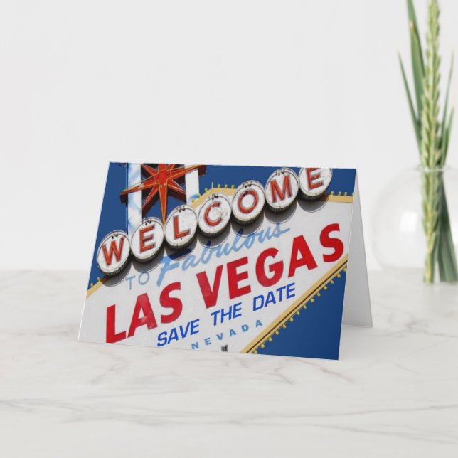 Las Vegas ENREGISTREZ LA CARTE DATE (Devant)