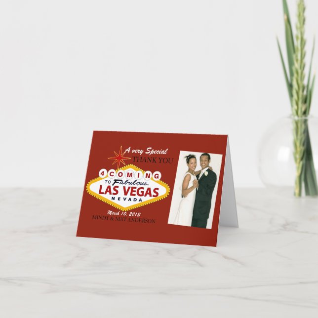 Las Vegas épousant des cartes photos de Merci (Devant)