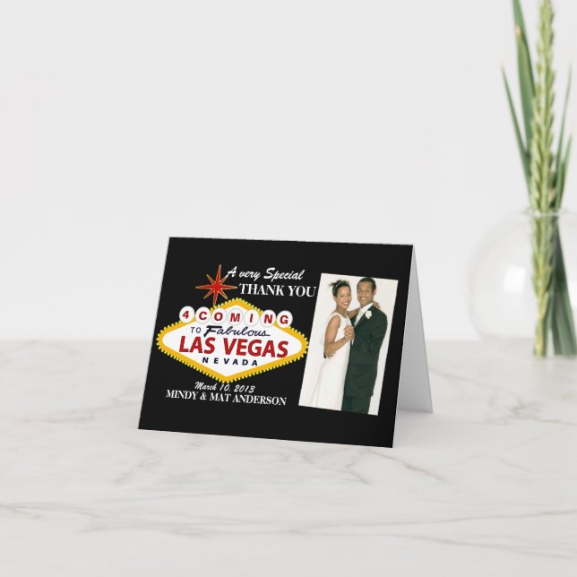 Las Vegas épousant des cartes photos de Merci (Devant)