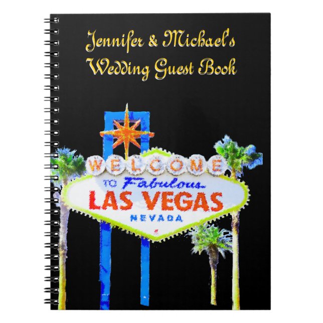 Las Vegas épousant le livre d'invité (Devant)