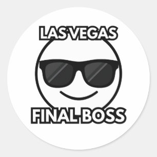 Las Vegas Final Boss Cool Emoji Sticker