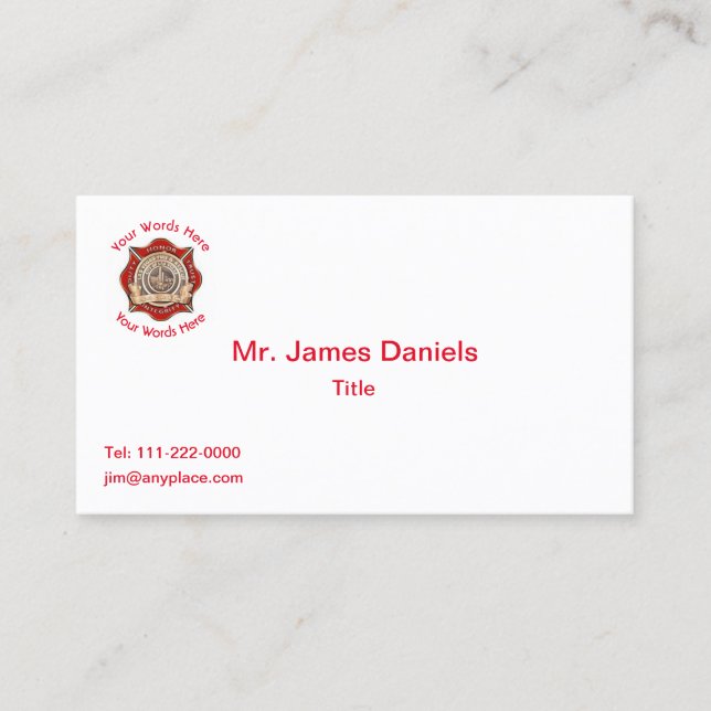 Las Vegas Fire Rescue Emblem Business Card (Front)