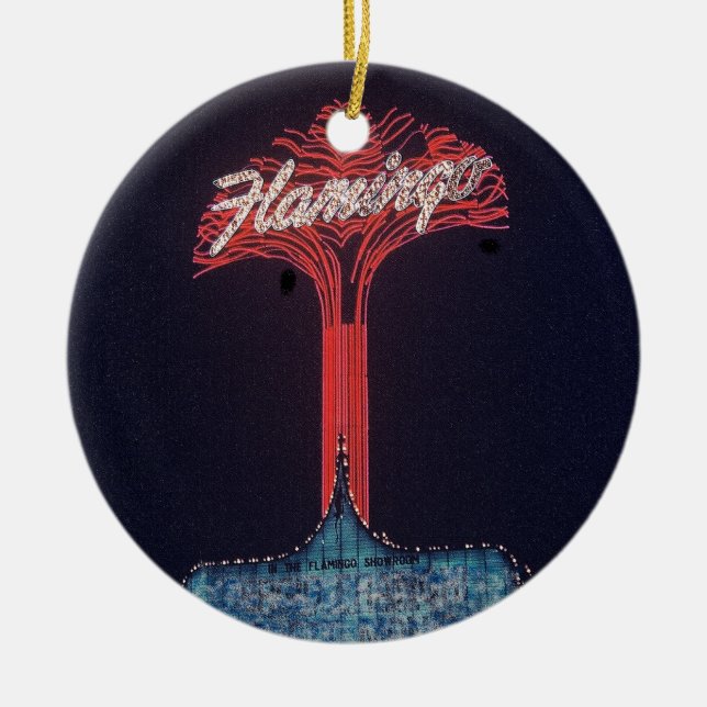 Las Vegas Flamingo Hotel Ceramic Ornament (Front)