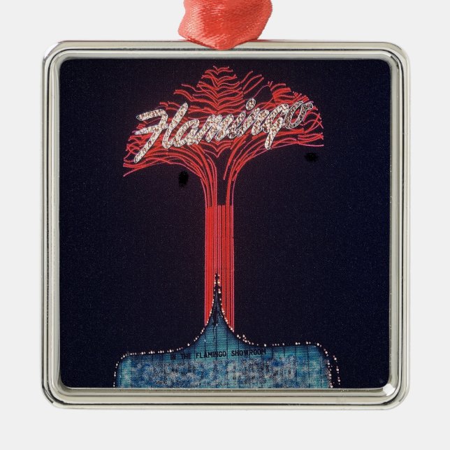 Las Vegas Flamingo Hotel Metal Ornament (Front)